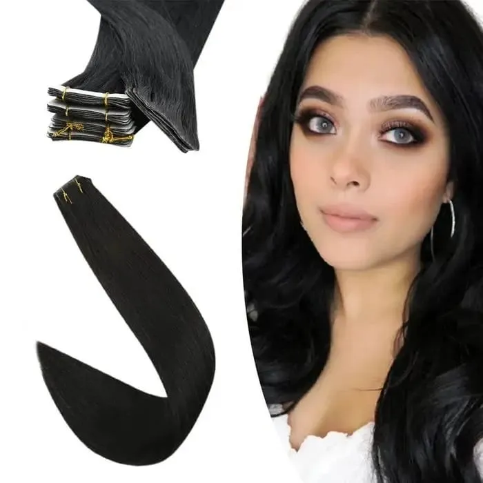 [12 เดือน] ที่มองไม่เห็นเทปฉีดต่อผม Virgin Hair สีขาวสีบลอนด์ 10A คุณภาพ Long Uselife