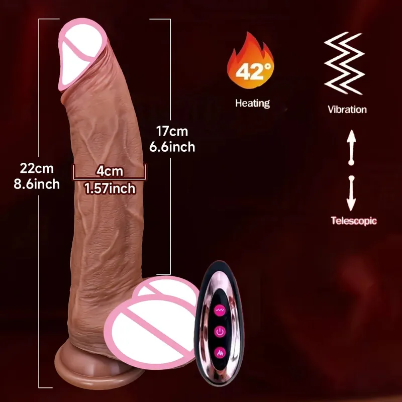 Thực Tế Dương Vật Giả Dương Vật Máy Rung Làm Nóng Kính Thiên Văn Dick Mông Cắm Masturbator Gợi Cảm Phụ Nữ Trưởng Thành Hậu Môn Dương Vật Giả Máy Rung Đồ Chơi Tình Dục 18 — image 10