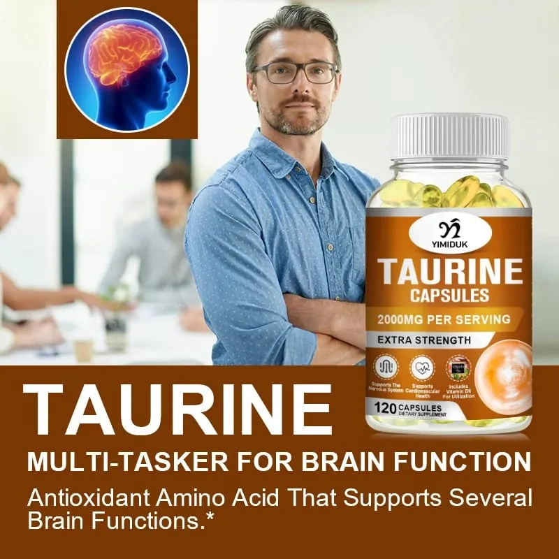 ซื้อ 1 แถม 1 ฟรี! อาหารเสริมทอรีนระดับพรีเมียมเพื่อการโฟกัสและการออกกำลังกาย ช่วยเพิ่มความอดทน ลดความเหนื่อยล้าและการทำงานของหัวใจและหลอดเลือด — image 2