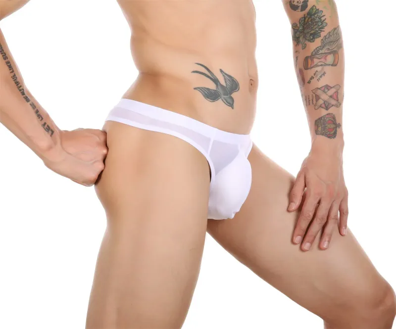 Sexy Men's Thongs Underwears Ultra-thin Thong G Strings Pouch Ice Silk Tanga Hombre Sexy Gay Underpants Breathable Briefs Men — image 14