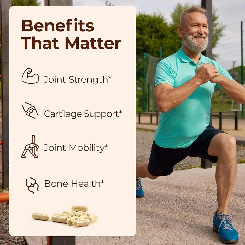 Glucosamine Chondroitin Extra Strength Capsules ร่วมสนับสนุนสารต้านอนุมูลอิสระเสริมภูมิคุ้มกันสำหรับผู้ใหญ่ — image 4