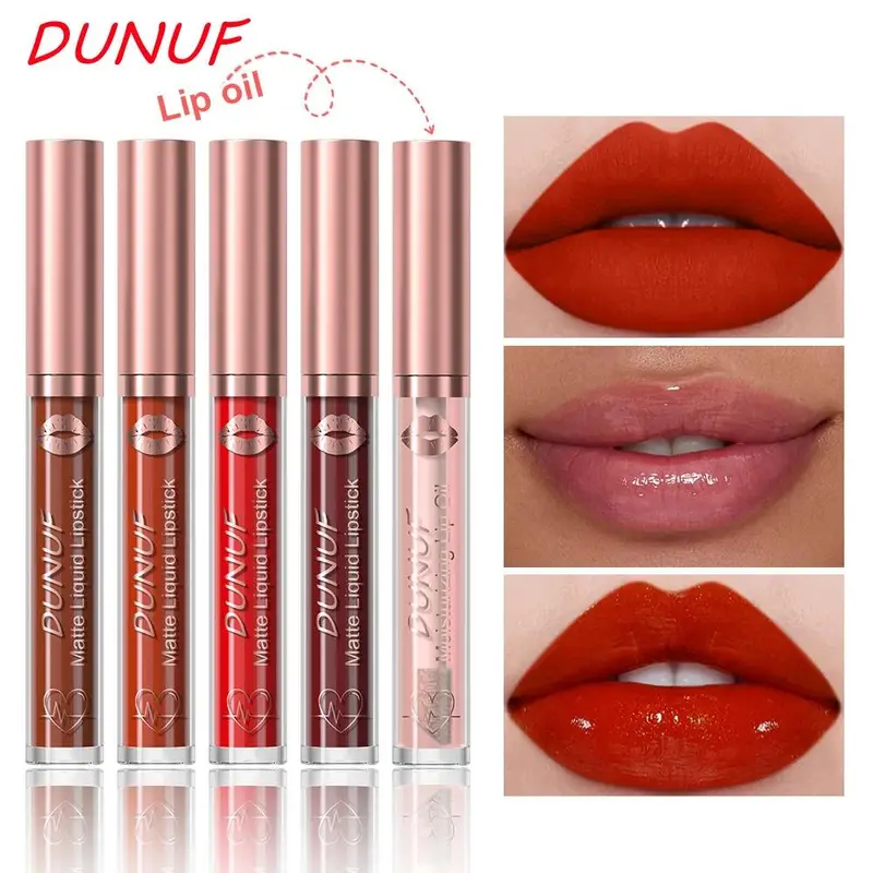6 ชิ้น Velvet Matte Liquid ลิปสติกชุดกันน้ำ Long Lasting Nude Rose Red Lip Oil สำหรับความชื้นและ Shine — image 2