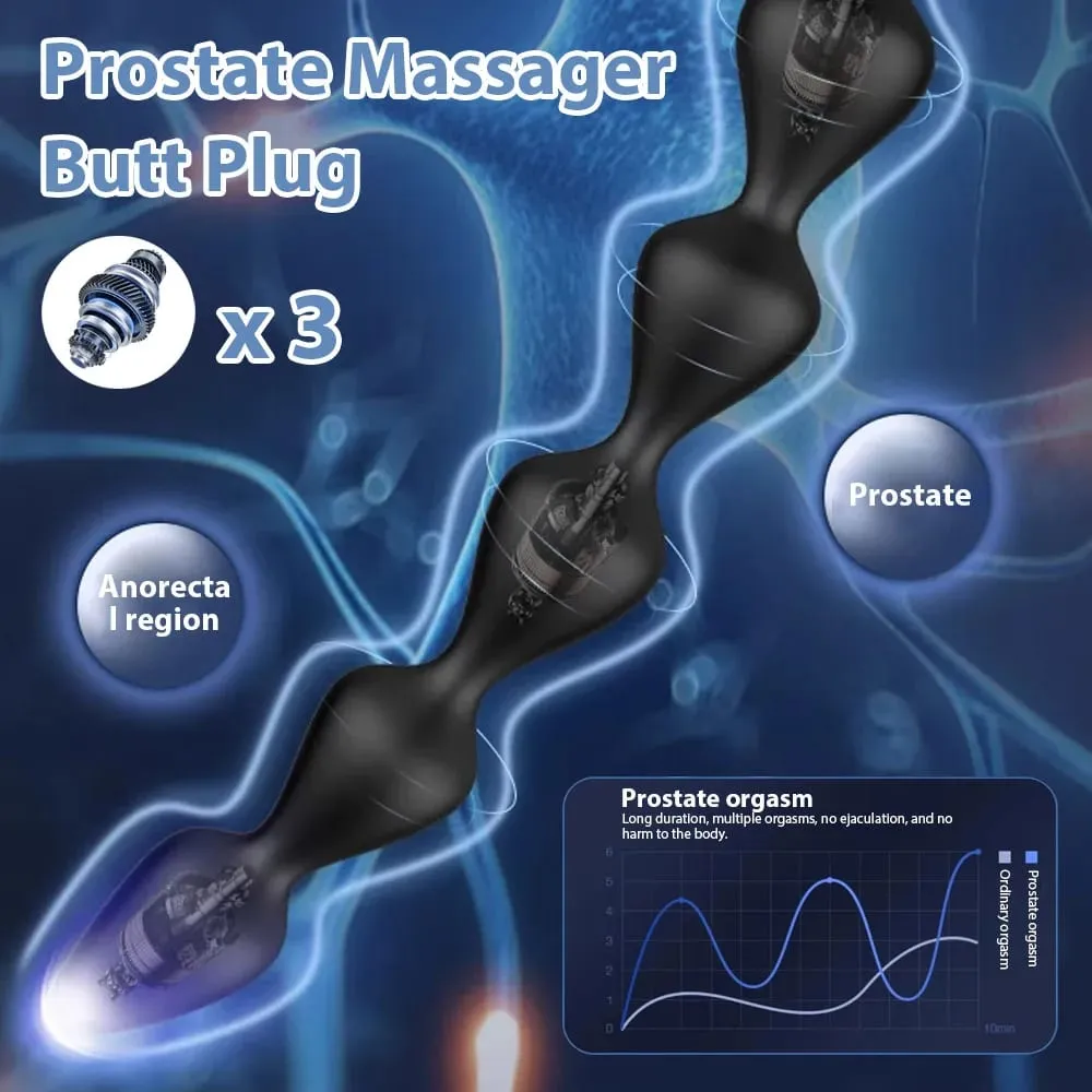 Analvibrator, Prostata-Massagegerät, Analperlen, Kugeln, Buttplug, weiches Silikon, gut für Männer, Erwachsene, Sexspielzeug für Mann und Frau — image 2