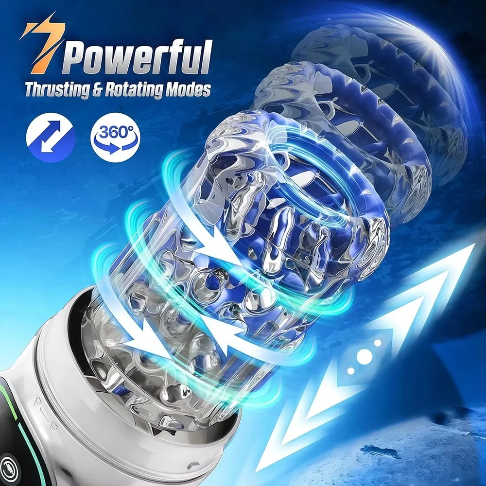 Tasse de Masturbation automatique pour homme, Rotation de poussée, masturbateur masculin, succion, léchage, pompe à pénis sous vide, vraie chatte de poche, jouets sexuels