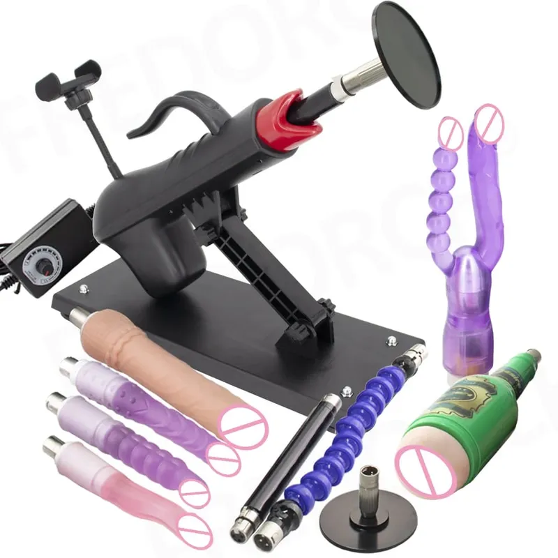 Fredorch automatisk tilbagetrækkelig sexpumpepistolmaskine med dildo til mandlig og kvindelig onani sexlegetøj 450 slag i minuttet — image 26