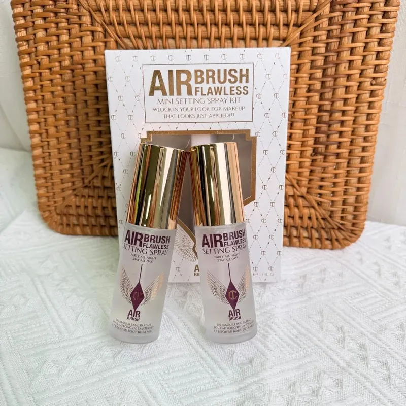 Charlotte Tilbury Airbrush Flawless Finish Smoothing Pore-blurring Makeup CT Limited Edition Silver Disk Setting Powder เครื่องสำอาง — image 19