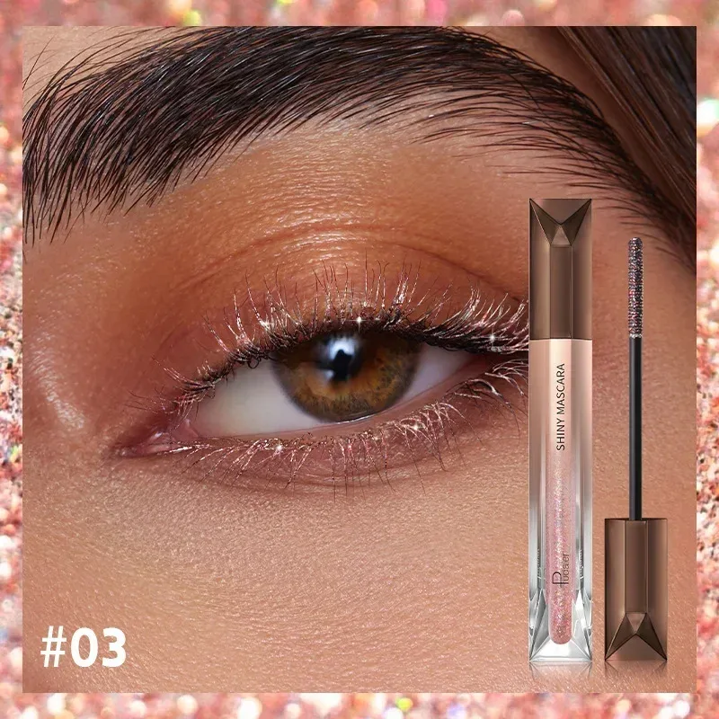 Ciglia Sopracciglio Glitter Mascara Pennello Allungamento Ciglia Colorate Blu Rosa Oro Mascara Ciglia Curling Estensione Trucco — image 9