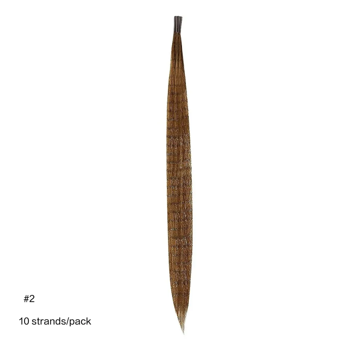 Extensions de cheveux synthétiques colorées I Tip, 10 racines/paquet, postiche 16 pouces, accessoires capillaires pour femmes et filles, utilisation quotidienne en fête — image 9