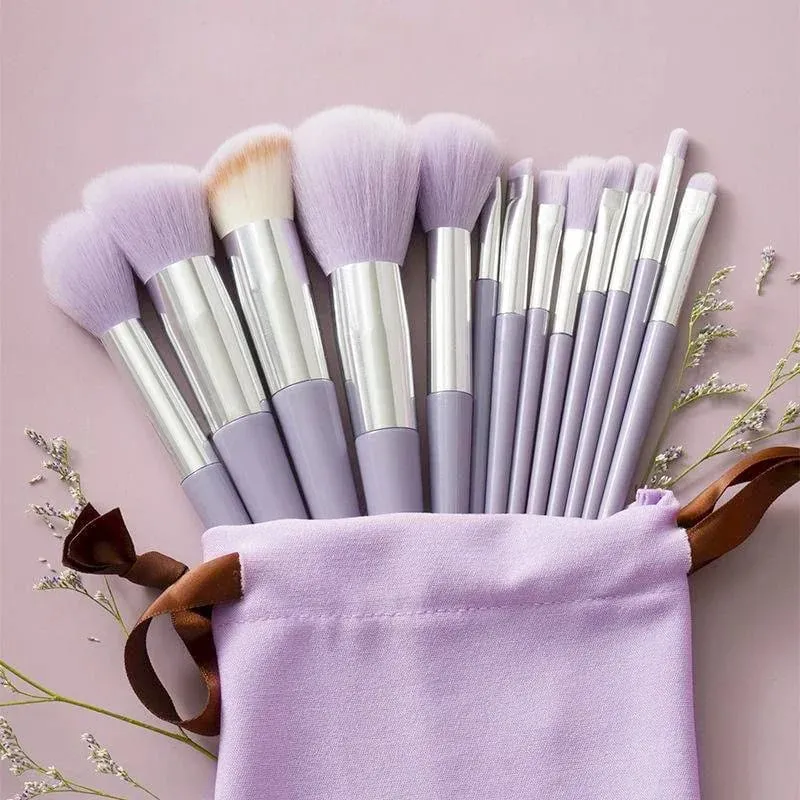 8-13 Stuks Zachte Make-Up Kwasten Set Voor Foundation Blush Poeder Oogschaduw Markeerstift Blending Make Up Cosmetische Borstel Schoonheid gereedschap — image 9