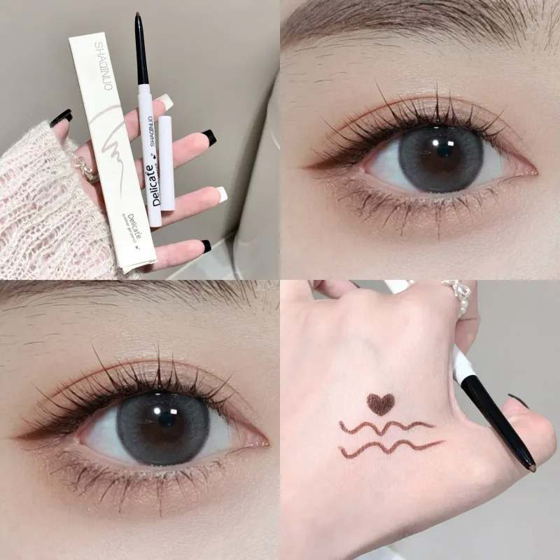 Crayon Eyeliner Gel mat imperméable, lisse, noir et blanc, stylo pour les yeux, maquillage longue durée, cosmétiques de beauté — image 8
