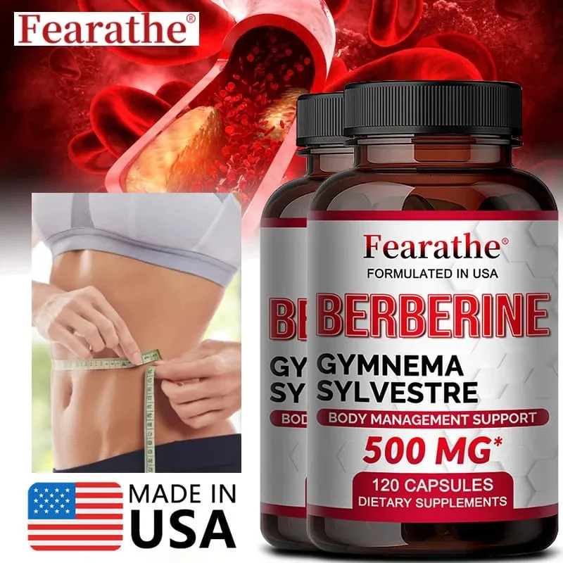 Berberine Capsules ศักยภาพสูงสุดสำหรับระดับน้ำตาลในเลือด ระบบภูมิคุ้มกัน สุขภาพ ความแข็งแรงสูง การจัดการน้ำหนักเพื่อสุขภาพ — image 1