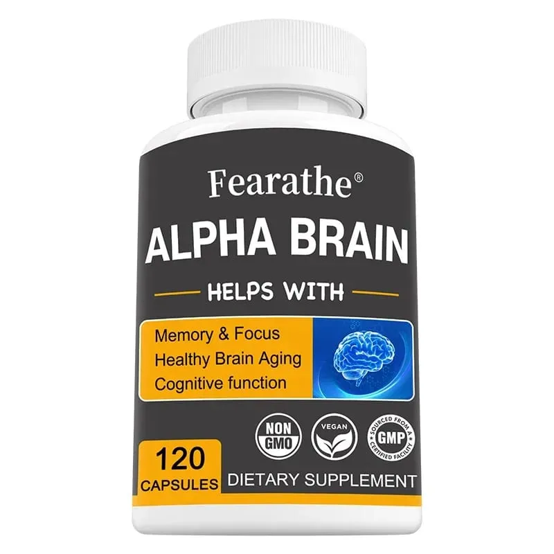Alpha Brain Nootropics Supplément cérébral pour hommes et femmes – Mémoire Clarté mentale et cognition avec capsules de vitamine B6 Focus — image 9