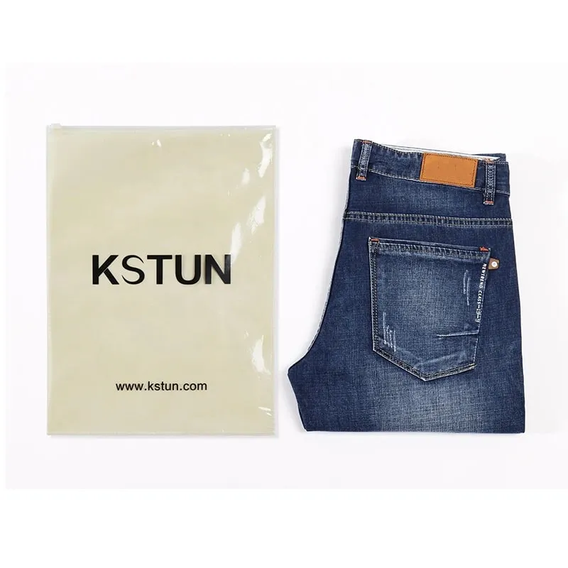 Jeans Men Summer 2024 Thin Blue Slim Straight Denim Pants Casual Fashion Men's Trousers Full Length Cowboys Man Homme Jean — image 6