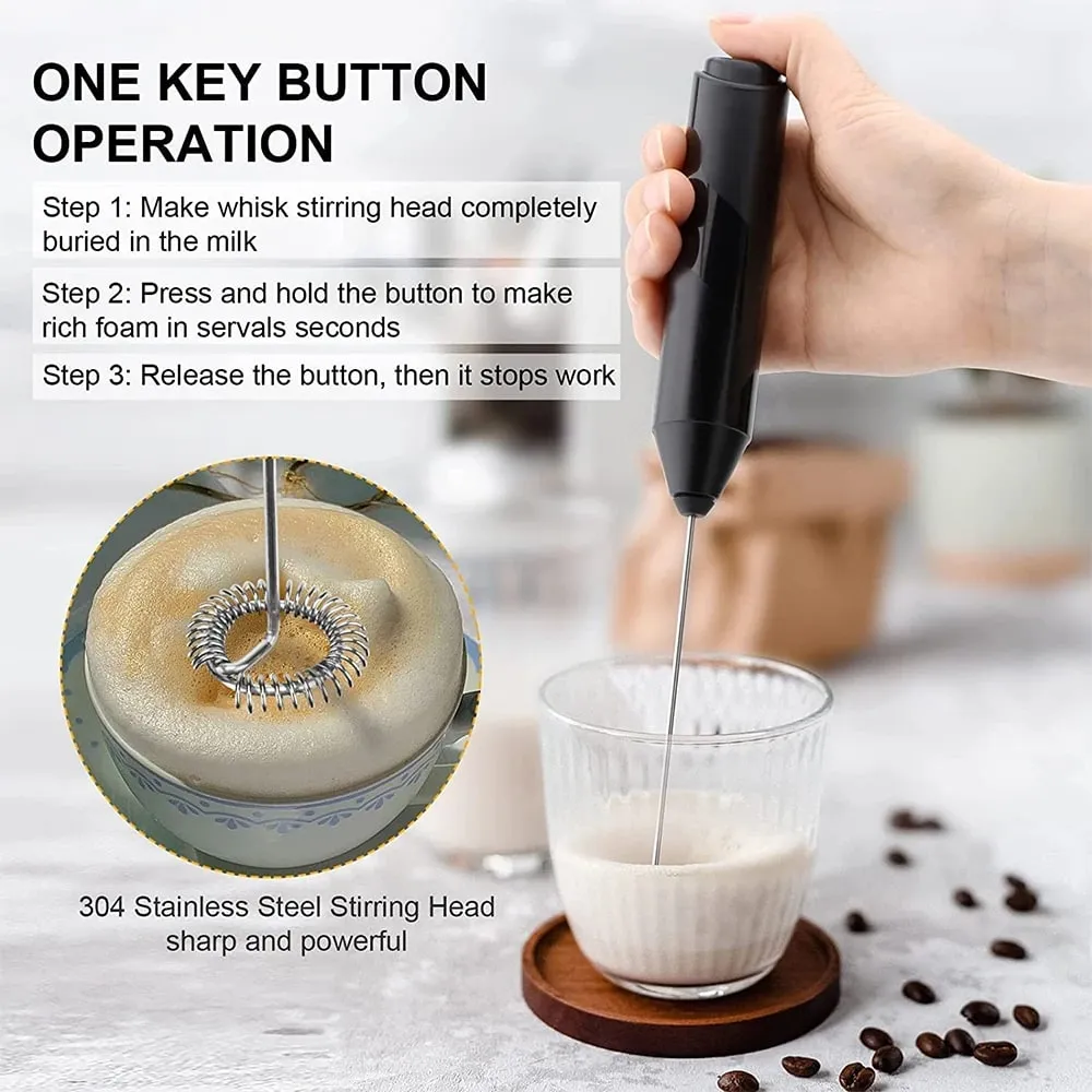 Pembuat Kopi Buih Susu Elektrik Pembuat Kopi Pemukul Pemukul Pembuat Buih Minuman Pengadun Dengan Stand Dapur Susu Kopi Alat Kacau Telur — image 4