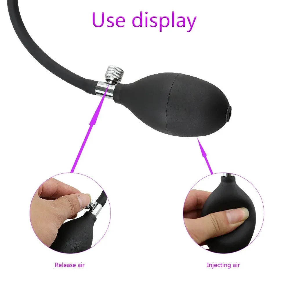 Dilatateur de cathéter urètre gonflable, bâton d'oeil de cheval extensible, prise de pénis en Silicone, masturbateur BDSM, jouets sexuels pour hommes Gay adultes — image 3