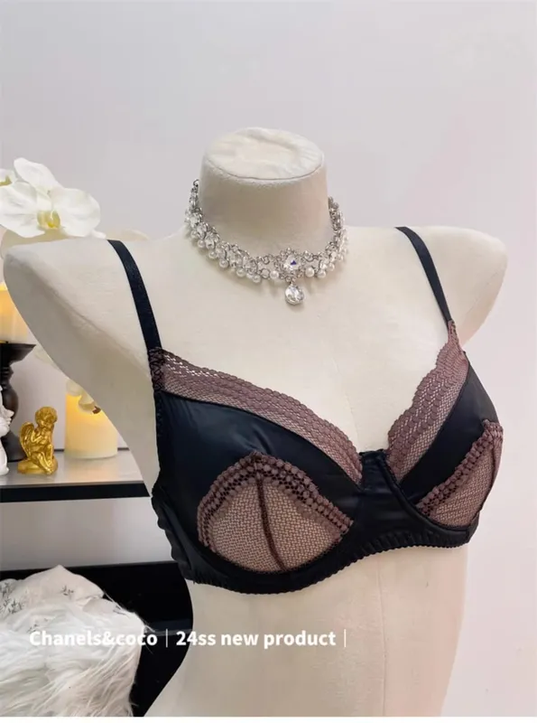 ชุดบราลายคัตเอาท์น่ารัก | เอคัพวิดพื้นเมจิก | ขอบลูกไม้ซากุระ | Bralette สลิมมิ่งญี่ปุ่นพร้อมแผ่นรองเพศ AB Cup Bras — image 11