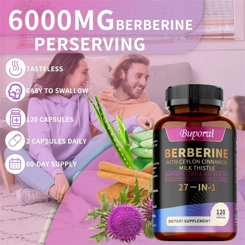 Berberine Ceylon Cinnamon Milk Thistle Supplements - Promotes Liver and Digestive Health Supports Cellular Energy and Repair — image 5