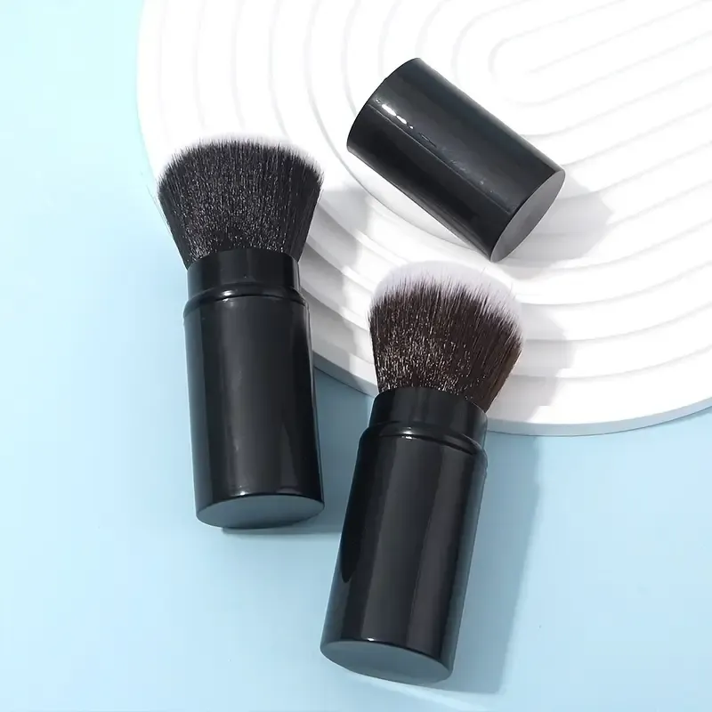 1pcs 전문 메이크업 브러쉬 개폐식 블러셔 파우더 파운데이션 페이스 컨실러 가부키 메이크업 브러쉬 화장품 도구 — image 5