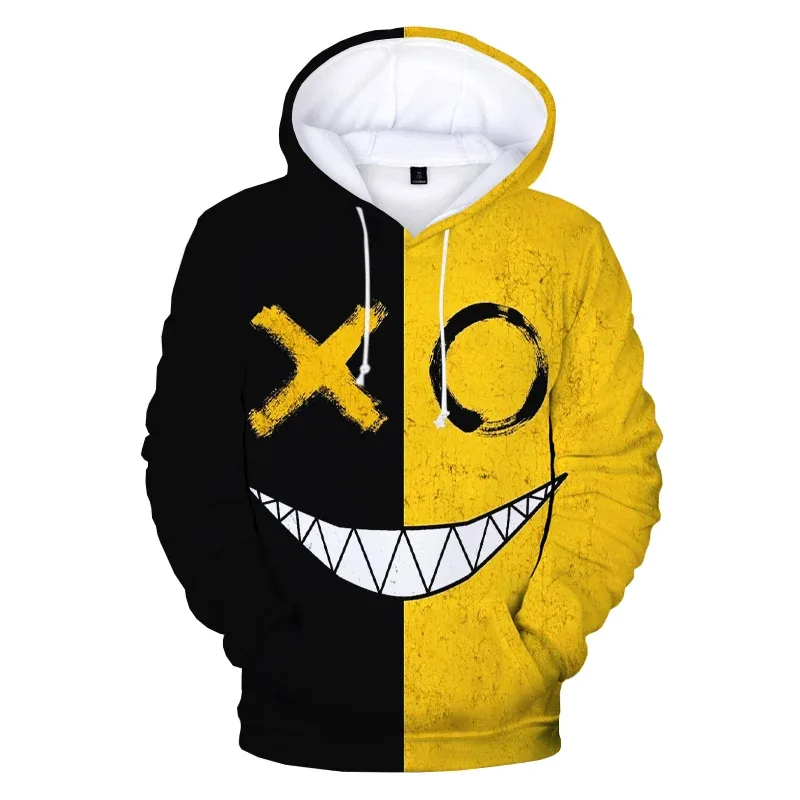 Patrón de moda diablo cara sonriente 3D impreso Sudadera con capucha sudaderas hombres mujeres moda Casual divertido jerseys sudaderas con capucha de Hip Hop — image 6