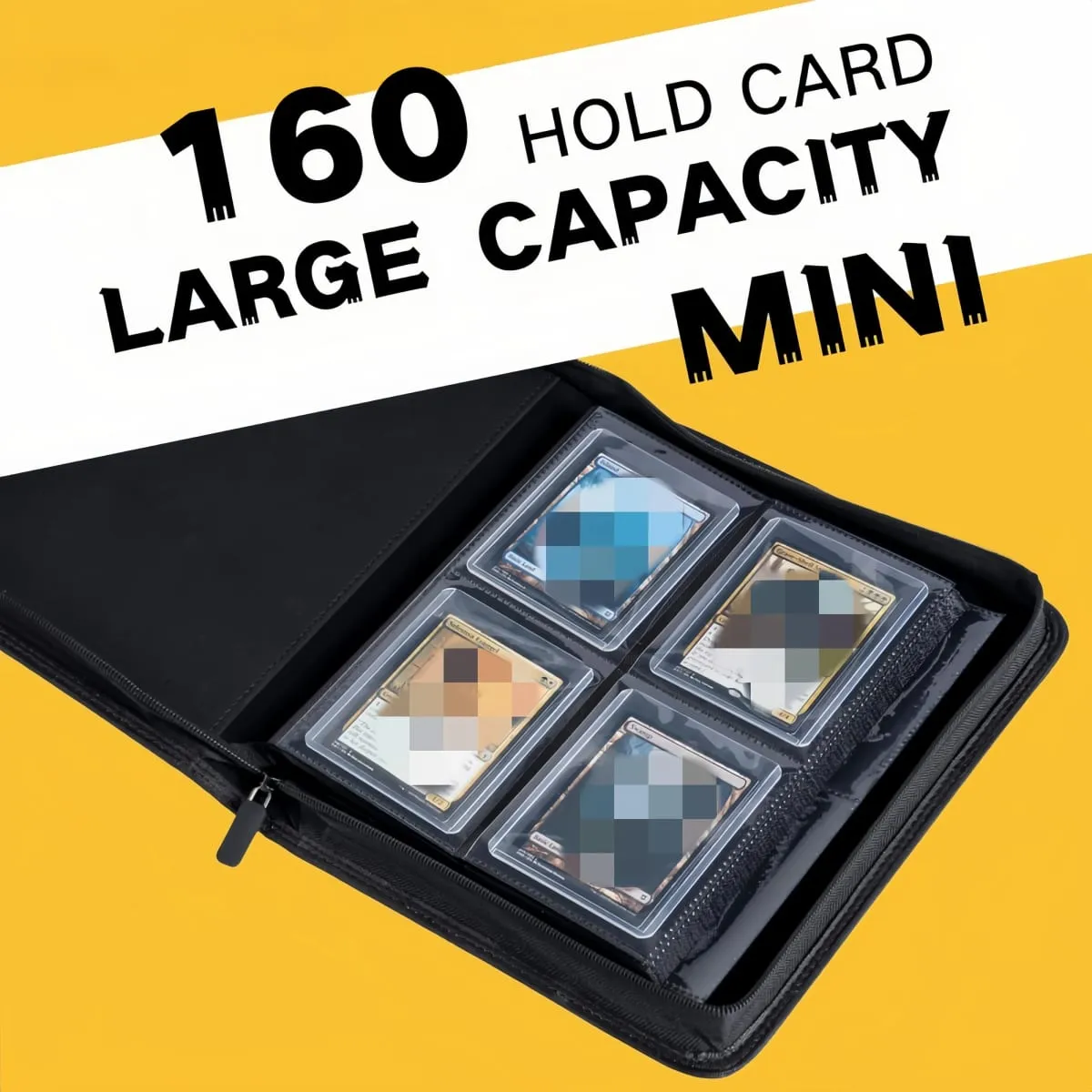 Classeur de cartes TopLoader à 4 pochettes (160 cartes) – Noir/stockage de qualité industrielle pour les cartes TCG et de sport. Le rêve du collectionneur — image 3