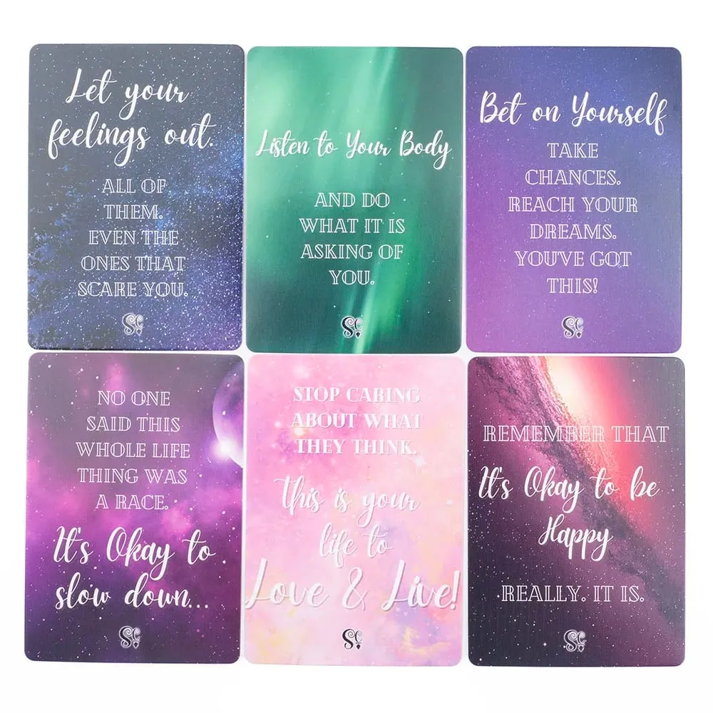 42 Oracle Card Deck Cosmic Messages Divination Inspirerande brädspel engelsk version 10,3x7,3cm — image 5