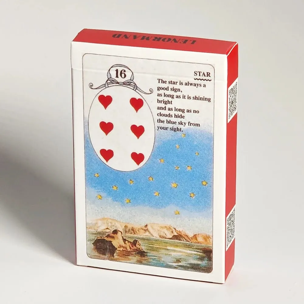 Mlle Lenormand Deck 9*6cm 36 kaarten esoterische waarzeggerij gedrukt op 350GSM dubbel-reliëf Cardstock — image 4