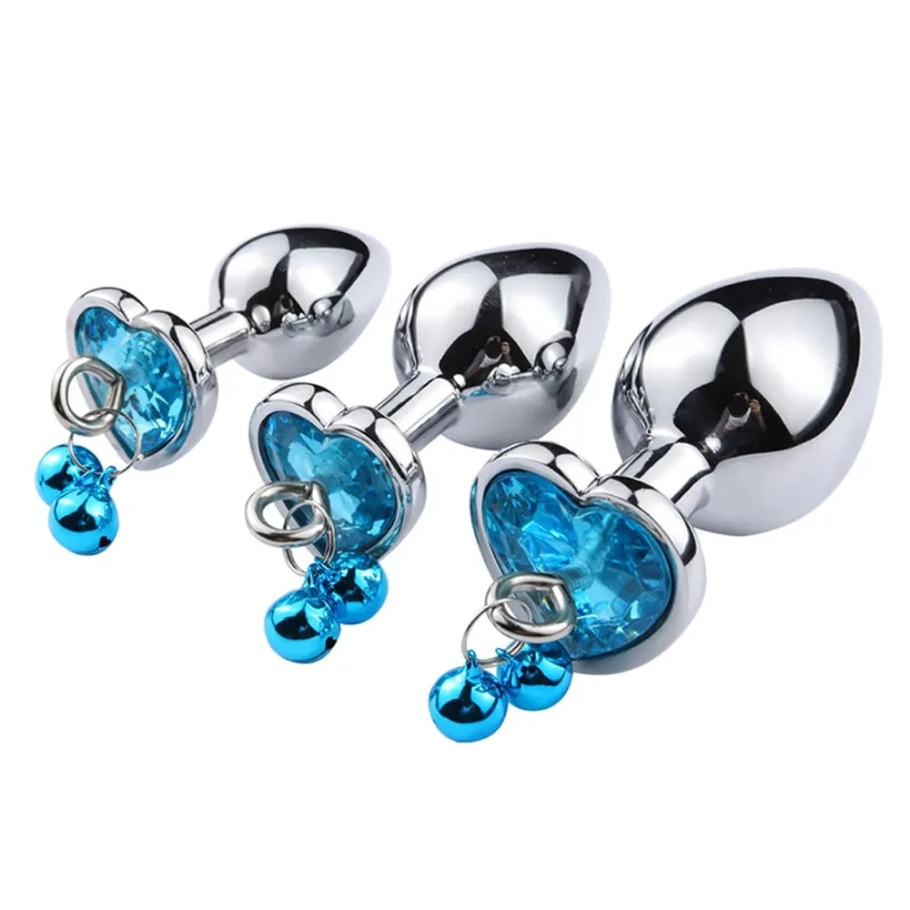 3 größen Metall Glocke-förmigen Anal Plug Traktion Kette Anal Massage Prostata Stimulation Massage Werkzeuge Erwachsene Sex Spielzeug Für paare — image 6