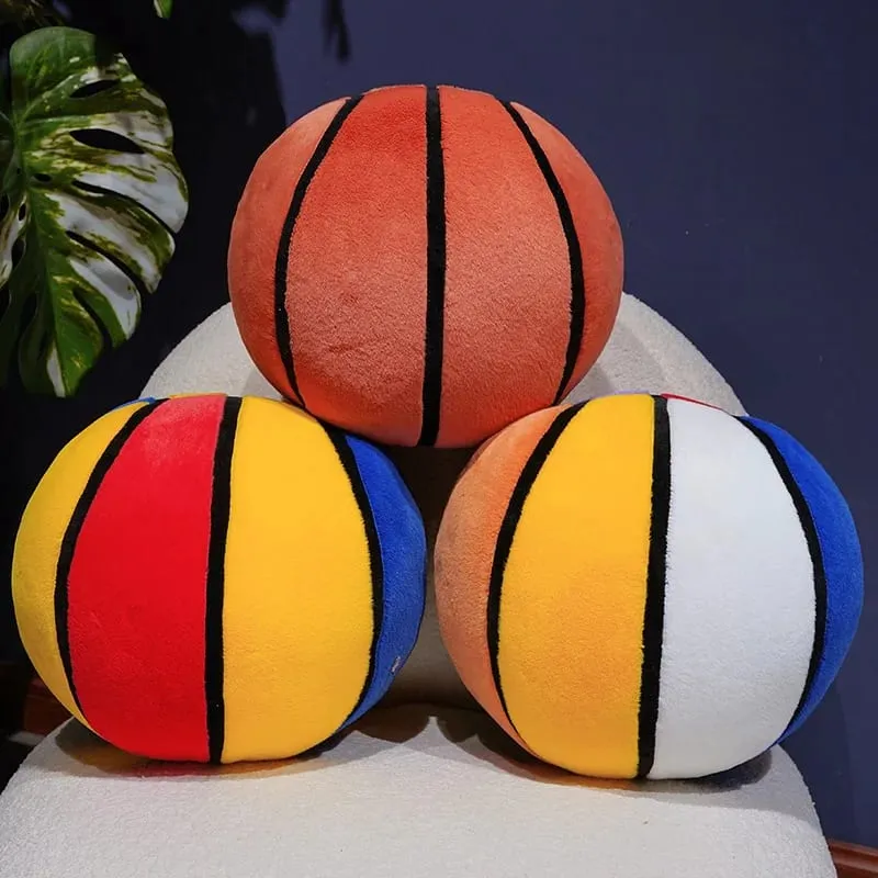 Simulasi Plushie Bola Keranjang Bantal Baling Bola Keranjang Isi Hiasan Bilik Tidur Montok Mesra Kulit Hadiah Percutian Untuk Lelaki Dan Perempuan — image 4