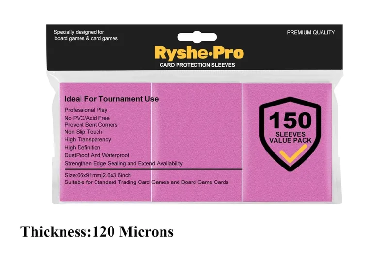 150 PCS พรีเมี่ยมการ์ด 2.6 "x 3.6" ใช้งานร่วมกับขนาดมาตรฐานการ์ดสำหรับ MTG Pokemon TCG การ์ดเบสบอลการ์ดกีฬา — image 12
