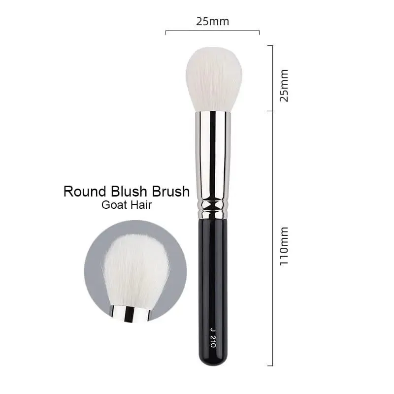 1pc Goat hair Round Blush Makeup brushes Angled sculpting Make up brush contour eyeshadow small smudge eye detail pointed shadow — image 8