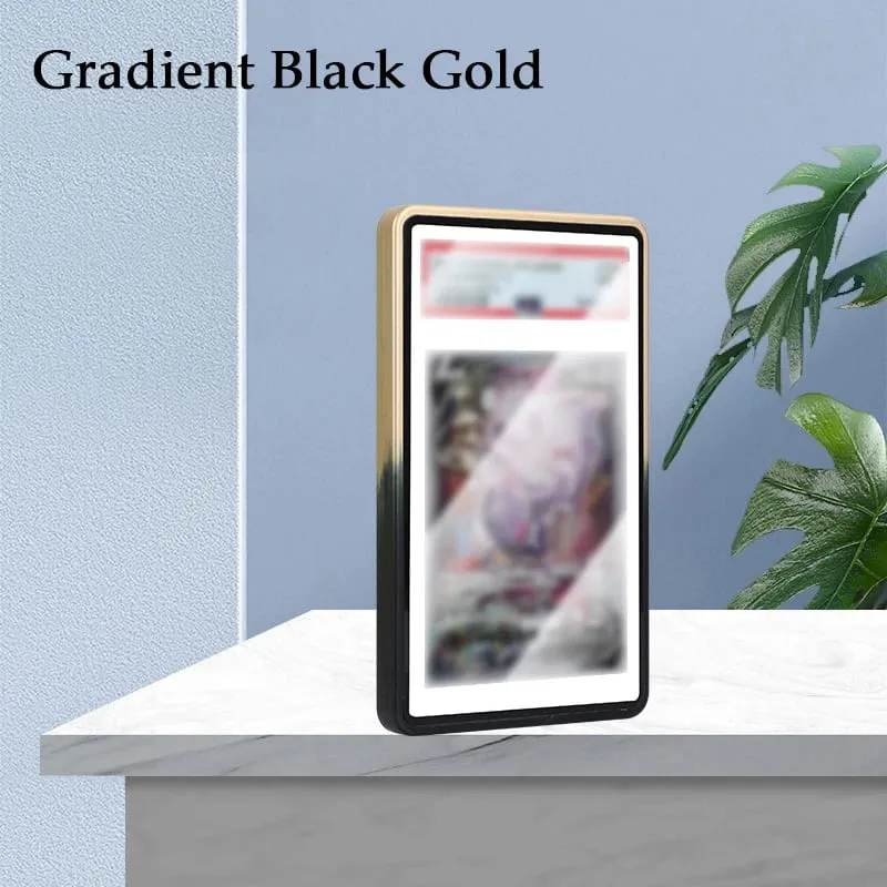Étui de protection pour cartes classées en alliage d'aluminium, couleur dégradée, pour PSA/BGS, résistant aux UV et aux rayures, support d'affichage pare-chocs pour cartes de commerce