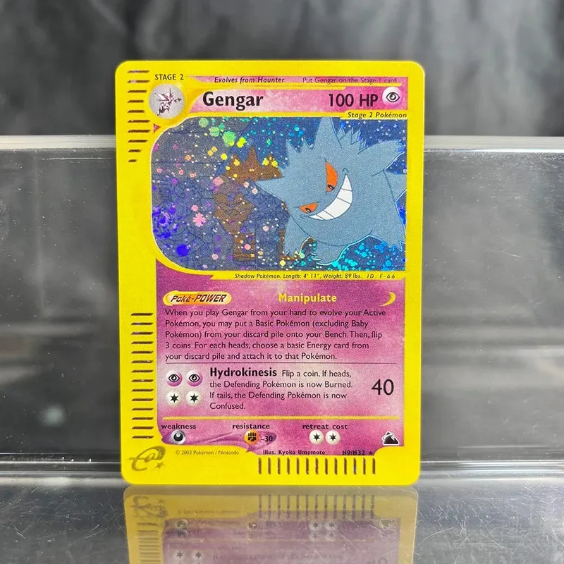 Holographic Game Trading Collection PTCG Proxy karty Charizard Pikachu Mew EX Singl PKM fóliové karty Gengar VMAX Skyridge (SK) — image 4