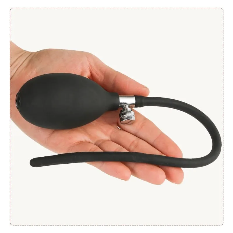 1/2 ลูกซิลิโคน Inflatable Urethral Dilator เสียง Rod ท่อปัสสาวะปั๊มทำให้เกิดเสียงของเล่นสำหรับ 18 + ชายอวัยวะเพศชาย Plug Horse Eye ... — image 6