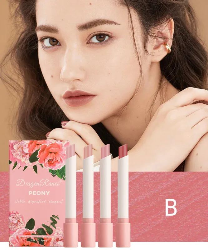 Cigarette Lipstick Set 4pc Velvet Matte Lip Gloss Waterproof Long Lasting Smoke Lip Stick Sexy Red Lip Tint Charming Lips Makeup — image 5