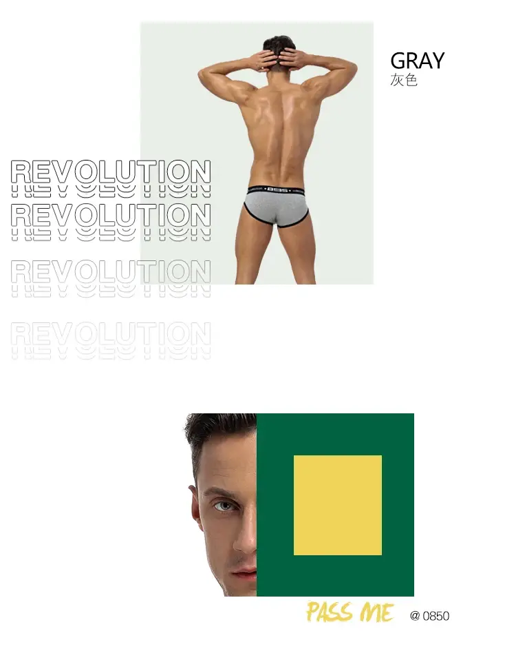 0850 Mens Sexy Underwear Briefs Men Cotton Comfortable Breathable Panties Wholesale Male Underpants Cueca Men Briefs — image 5