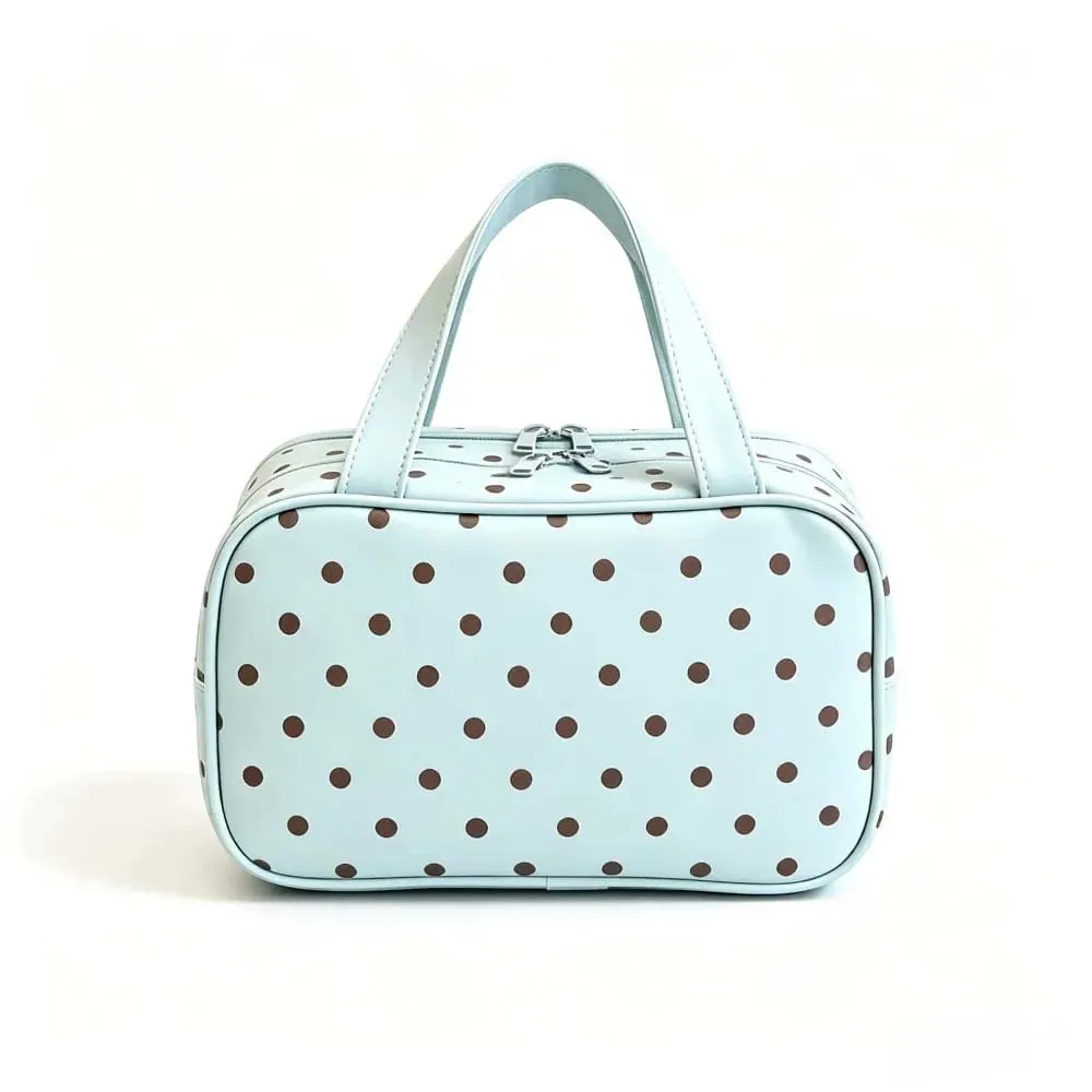 Borsa per organizer per pennelli per trucco impermeabile Borsa per cosmetici da viaggio in PU portatile multistrato Custodia per pennelli per trucco Borsa per articoli da toeletta — image 5
