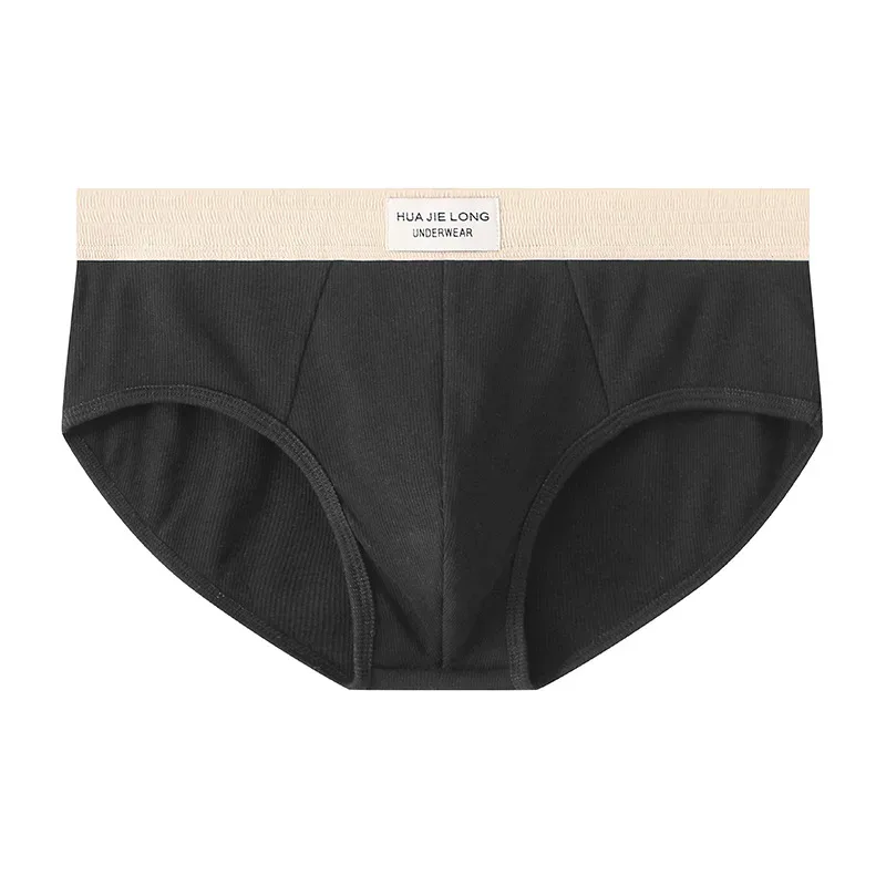 Neue Sexy Weichen Bund Solide Baumwolle Unterwäsche Männer Kurze Atmungsaktive Herren Slips Komfortable Mann Shorts Größe M-3XL B6242 — image 7