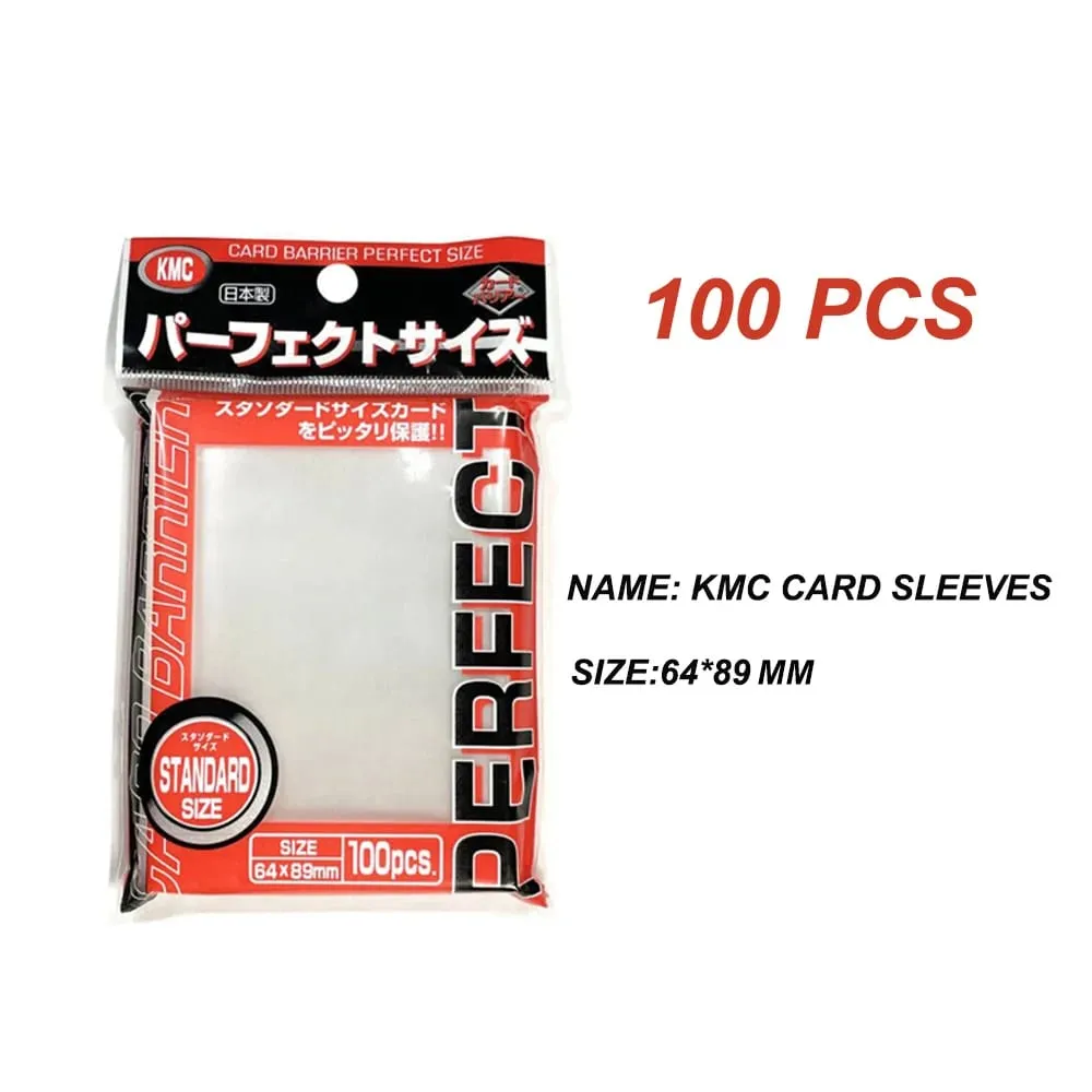 64x89mm 100PCS Trasparente KMC Manicotti per carte Manicotto per carte collezionabili Barriera Carte da gioco Protezione esterna per MTG/YGO — image 3
