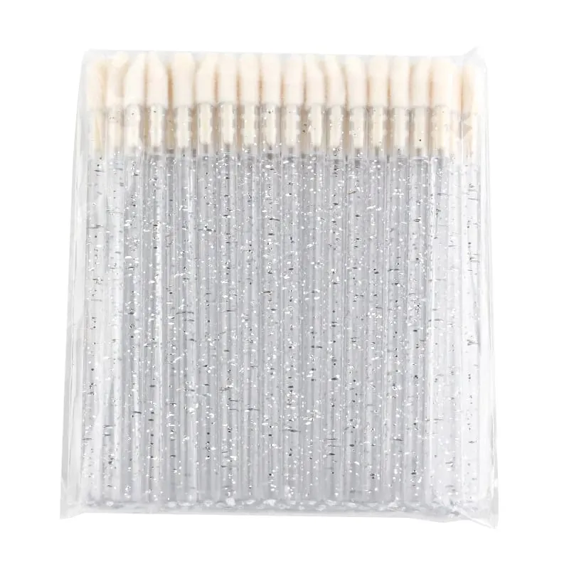 50 Stücke Lippenpinsel Kristall Wimpernverlängerung Pinsel Mascara Applikator Lippenstift Zauberstäbe Set Frauen Make-Up Pinsel Werkzeuge — image 10