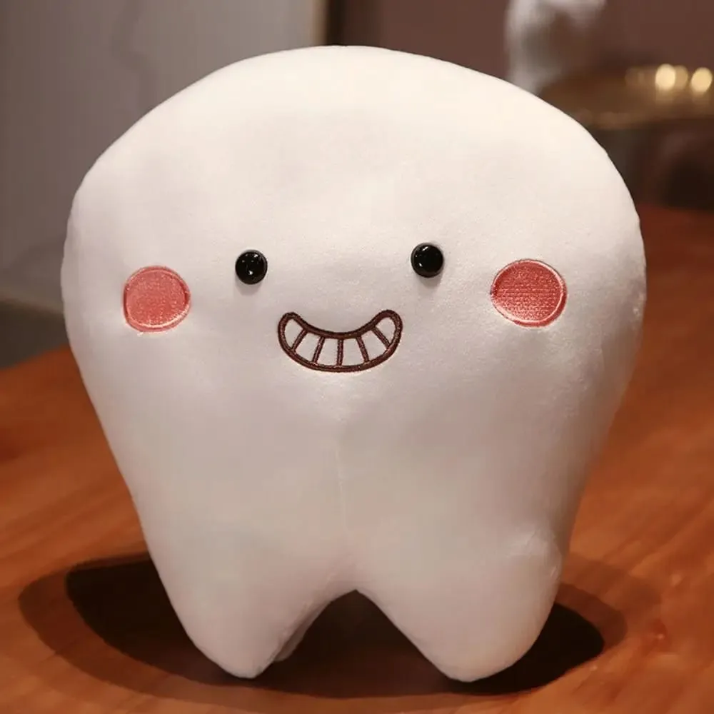 Soft Pillow Tooth Plush Toys Creative Cushion Children Gits Teeth Stuffed Pillow Cartoon Design Oral Teeth Throw Pillow — image 4