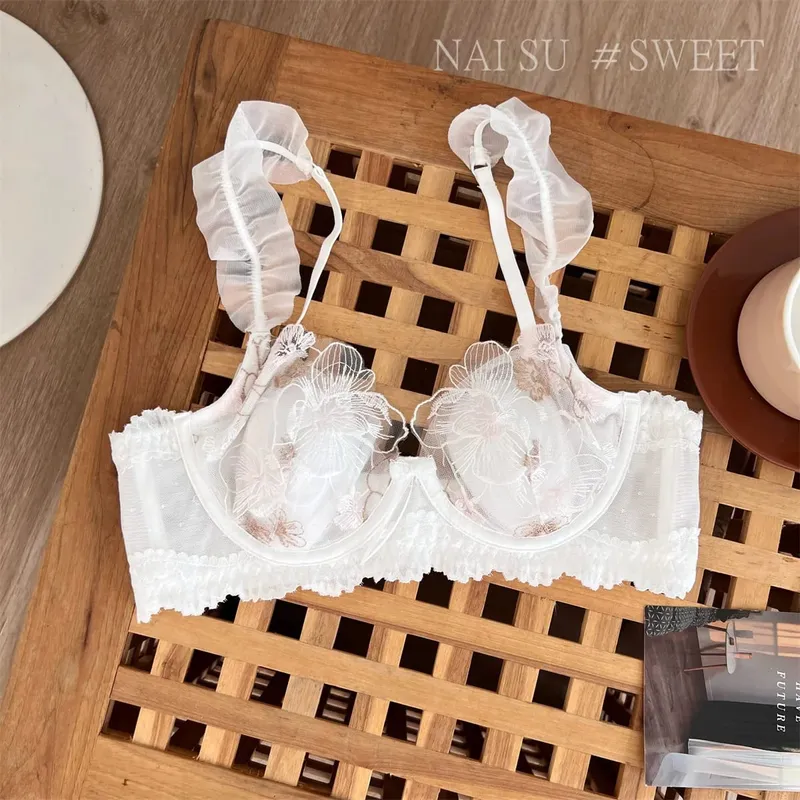 Každodenní japonská podprsenka Minimizer Velké poprsí Králičí ušní náušník Proti povisnutí Prodyšná krajka Podpora Ultra tenký Pohodlí MOYISU Sexy AB — image 9