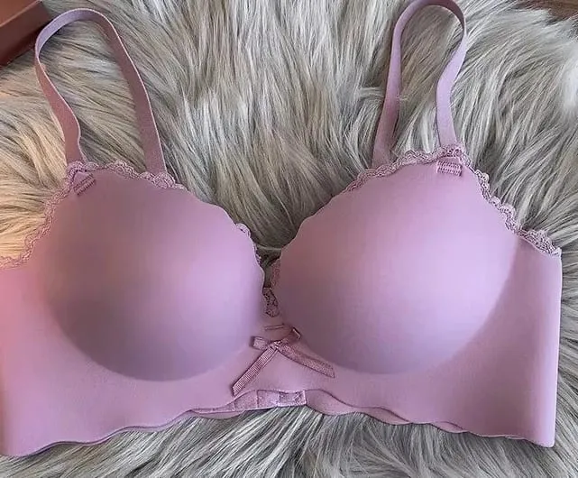 Set reggiseno push up da donna di vendita caldo Set di lingerie comfort anti-cedimento con supporto wireless senza soluzione di continuità S-XLAB per l'uso quotidiano delle giovani donne — image 11
