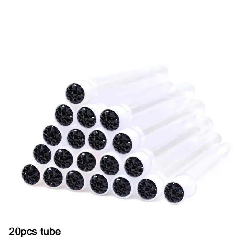 Tubes de brosse à cils avec baguettes de Mascara en cristal, peigne à sourcils, bobines, conteneur, applicateurs de brosse à cils, outils de maquillage, 20 pièces — image 16