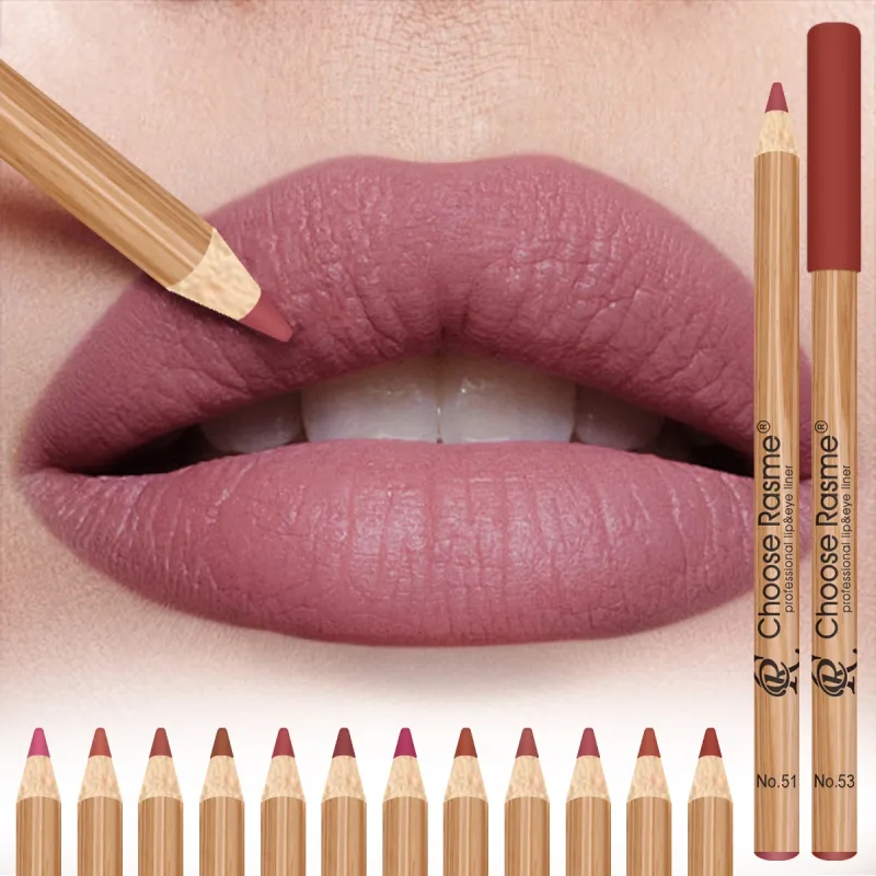 12 matte læbeforing blyantsæt farvegengivelse Nem makeup Vandtæt Holdbar læbe makeup Kosmetik Valentinsdag gave — image 3
