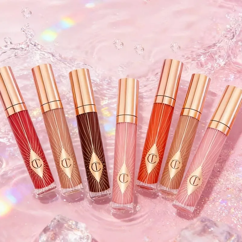 Charlotte Tilbury CT – ensemble de maquillage, hydratant pour les lèvres au collagène léger, poudre pressée pour une finition impeccable, fard à paupières quatre couleurs — image 6