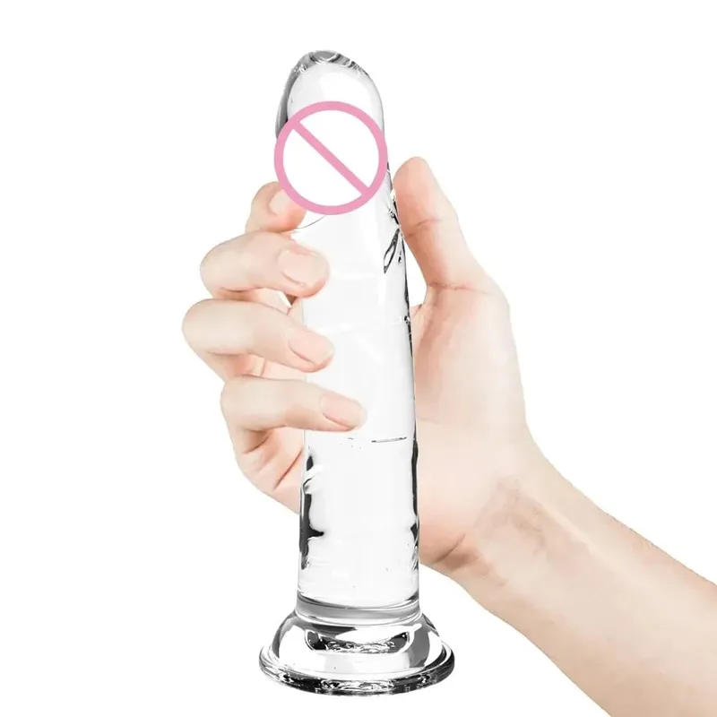 Realistico piccolo dildo in gelatina di silicone per donne con ventosa compatibile con strapon plug anale giocattolo del sesso per adulti per donne — image 2