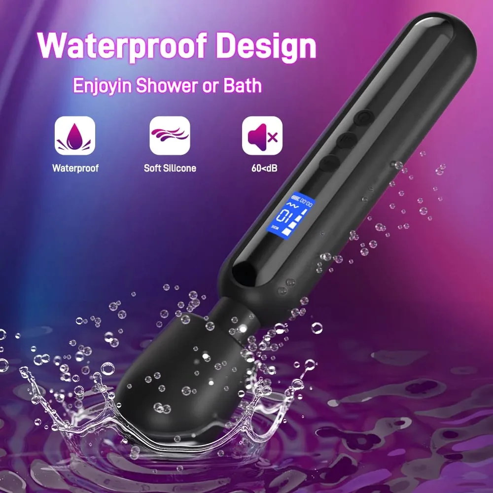 Bacchetta da massaggio in morbido silicone Multi-Size e Multi-Color Modalità di vibrazione regolabili impermeabili opzionali Strumento portatile per il relax domestico — image 5