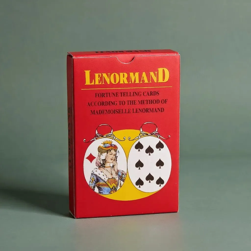 Mlle Lenormand デッキ 36 カード 難解な占い 350GSM ダブルエンボスカードストックに印刷 - 9*6cm — image 2