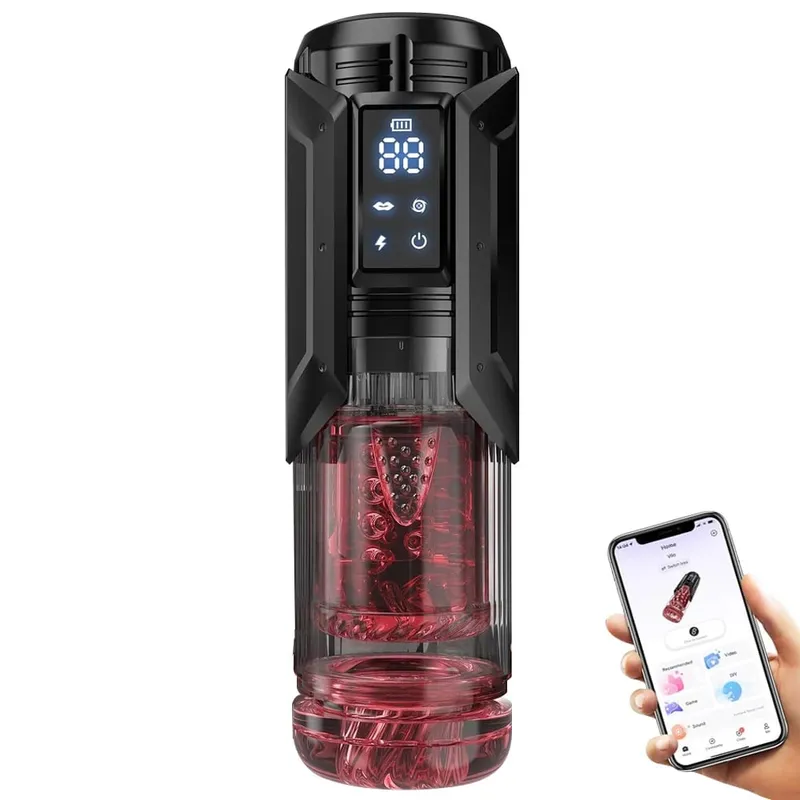 APP Control Automatische Männliche Masturbator Tasse Rotierenden Lecken Soting Masturbation Vagina Pusssy Blowjob Sex Spielzeug Für Männer — image 8