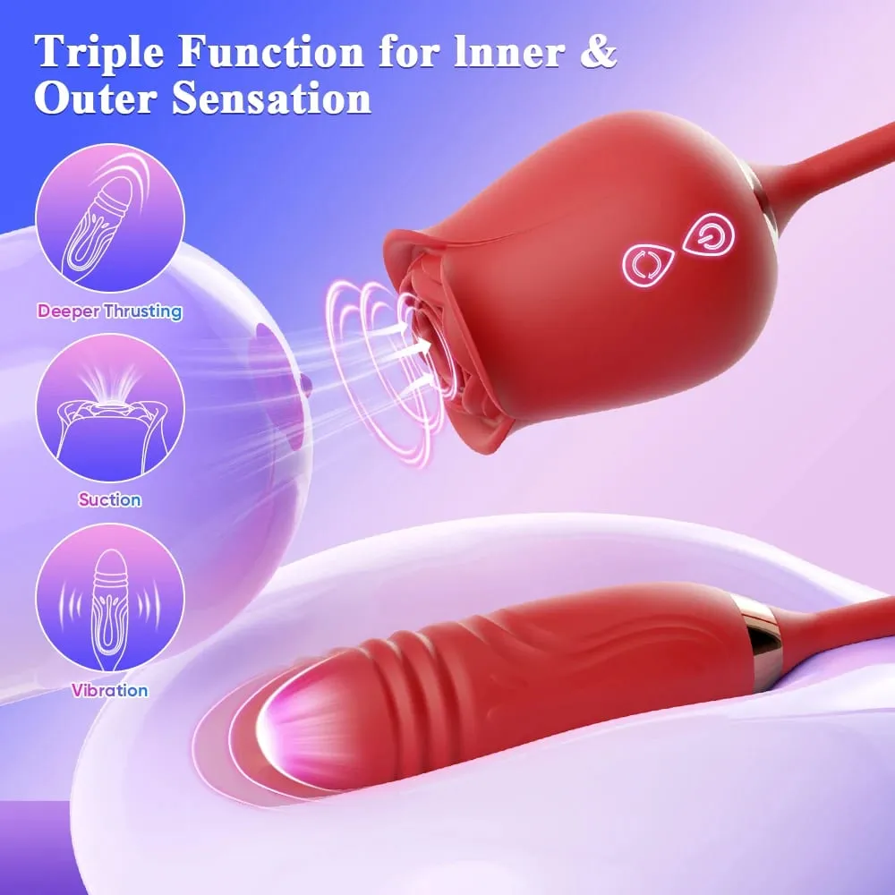 Clit Sucker Vibrator สำหรับผู้หญิงดูด Clitoris Stimulator พร้อม Thrusting ไข่หญิง Masturbation ผู้ใหญ่ Goods Sex Toy สำหรับผู้หญิง — image 2